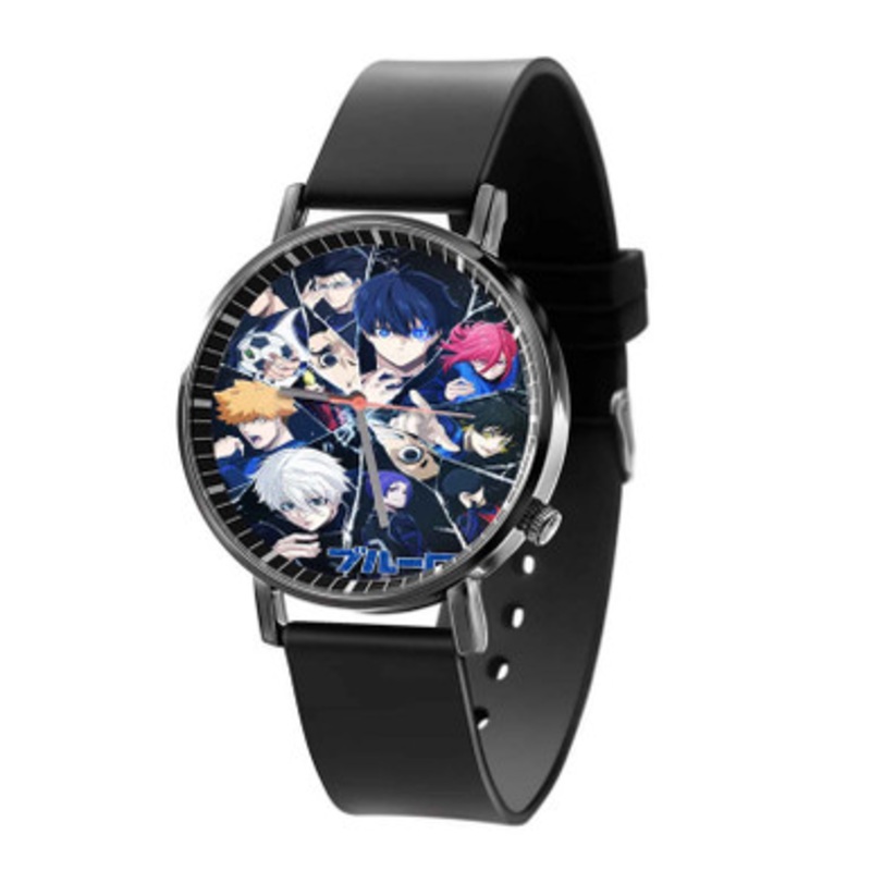 Blue Lock Black Quartz Watch With Premium Gift Box for Unisex