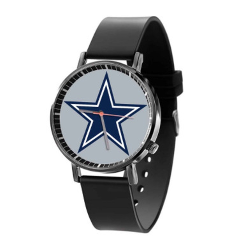 dallas cowboys Black Quartz Watch Unisex With Premium Gift Box