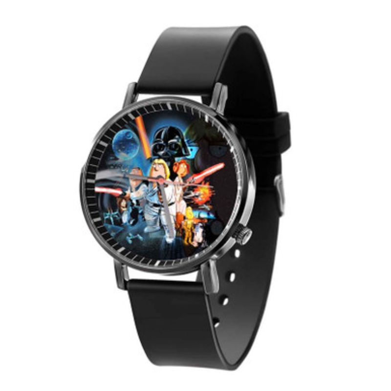Family Guy Star Wars Unisex Black Quartz Watch With Premium Gift Box