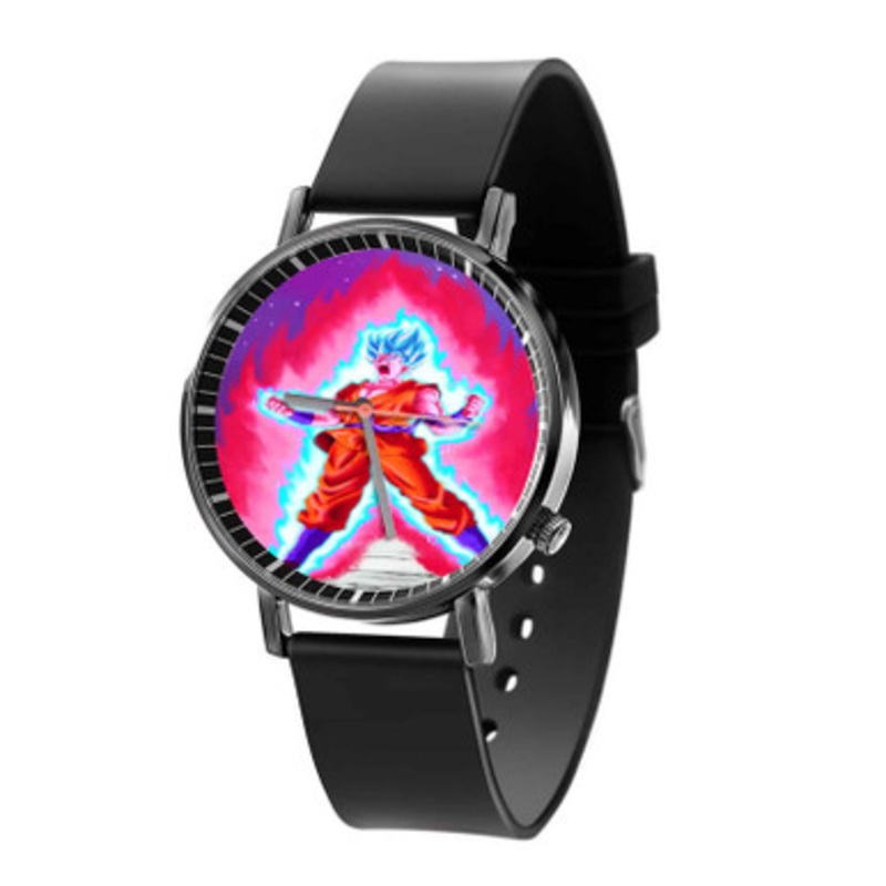 Goku Super Saiyan Blue Kaioken Unisex Black Quartz Watch With Premium Gift Box