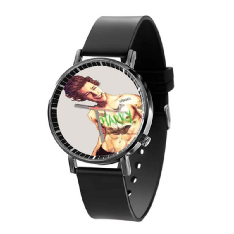 Harry Styles Smile Black Quartz Watch Unisex With Premium Gift Box