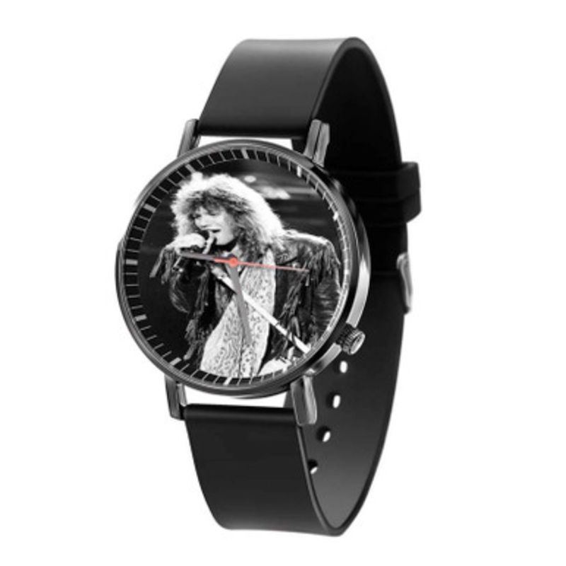 Jon Bon Jovi Black Quartz Watch Unisex With Premium Gift Box