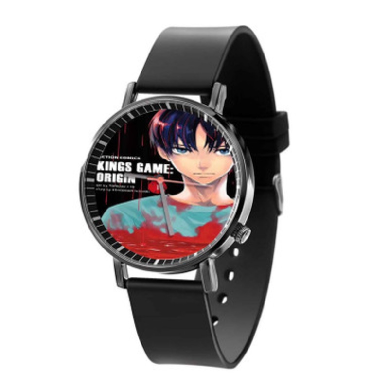 King s Game Origin Black Quartz Watch With Premium Gift Box for Unisex