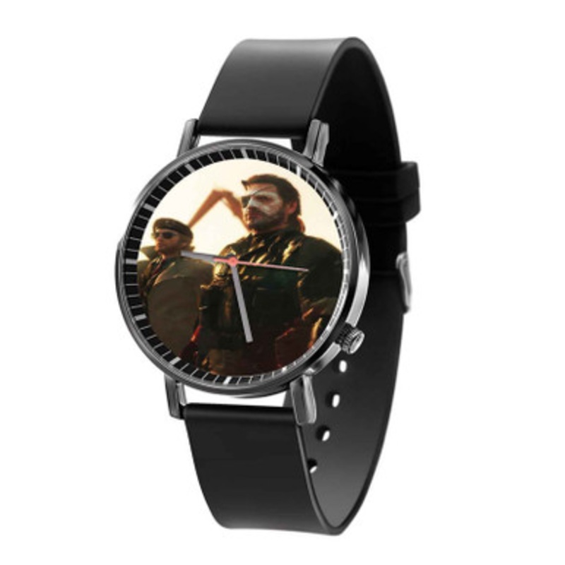 Metal Gear Solid V The Phantom Pain Army Unisex Black Quartz Watch With Premium Gift Box