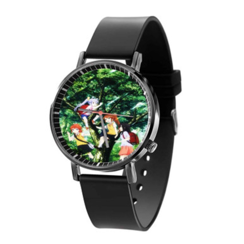 Non Non Biyori Repeat Unisex Black Quartz Watch With Premium Gift Box