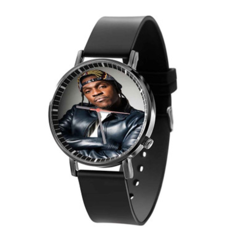 Pusha T Black Quartz Watch With Premium Gift Box for Unisex