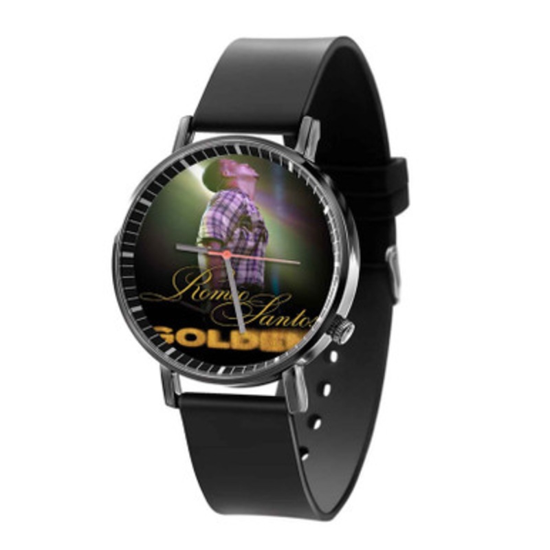 Romeo Santos Golden Tour Black Quartz Watch Unisex With Premium Gift Box