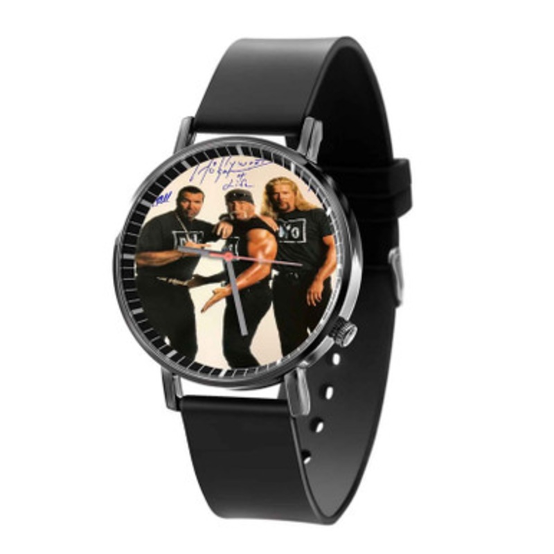 Scott Hall Kevin Nash Hulk Hogan Black Quartz Watch Unisex With Premium Gift Box