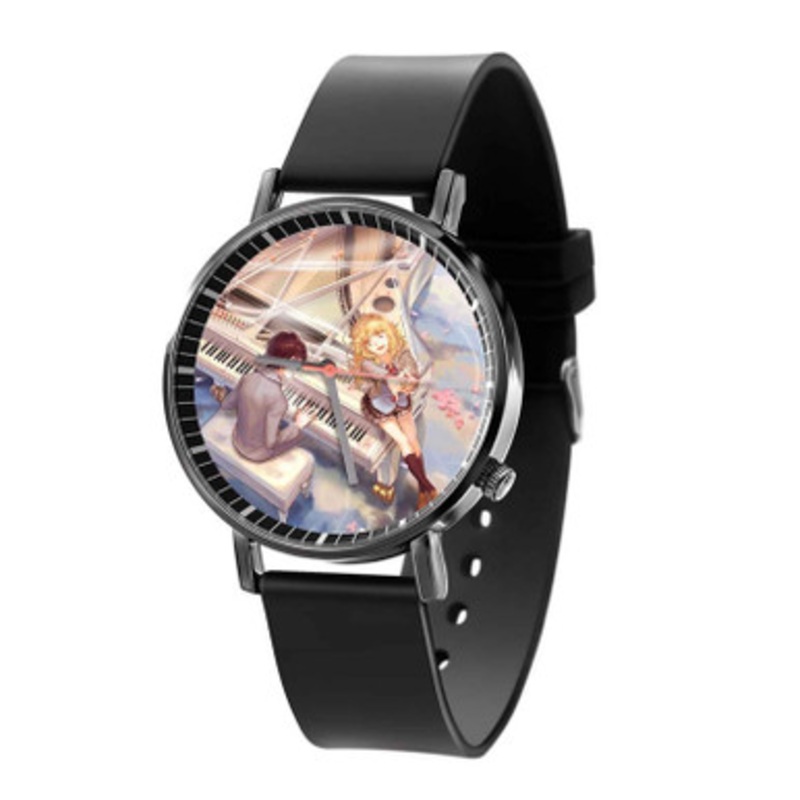 Shigatsu wa Kimi no Uso Your Lie in April Arts Unisex Black Quartz Watch With Premium Gift Box