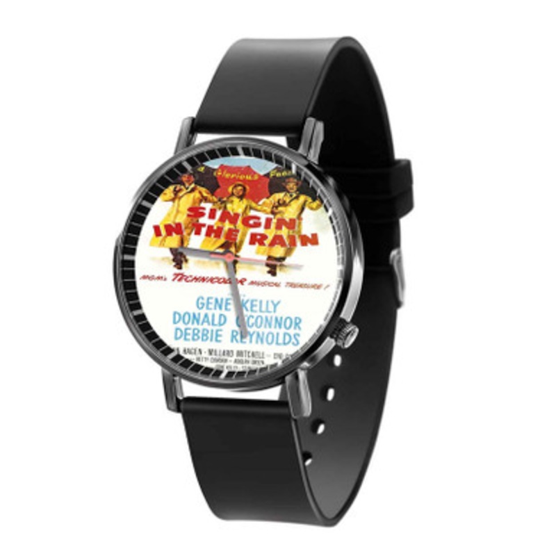 Singin In The Rain Black Quartz Watch Unisex With Premium Gift Box