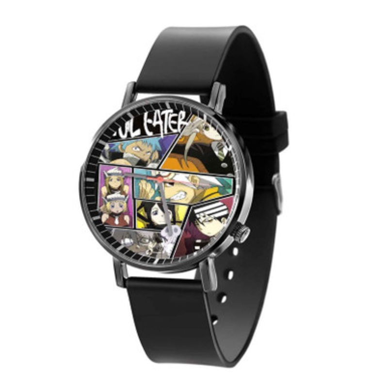 Soul Eater Characters Black Quartz Watch Unisex With Premium Gift Box