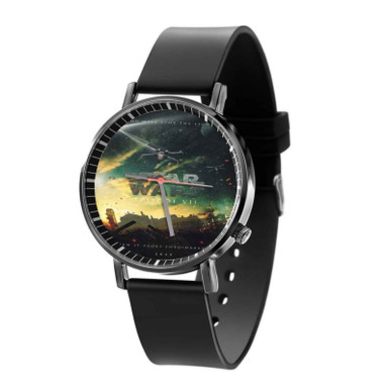Star Wars Episode 7 2015 Black Quartz Watch Unisex With Premium Gift Box