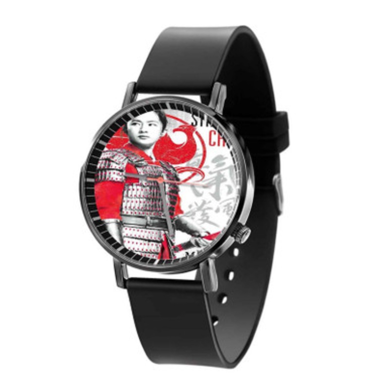 Strong Chi Disney Mulan Black Quartz Watch Unisex With Premium Gift Box