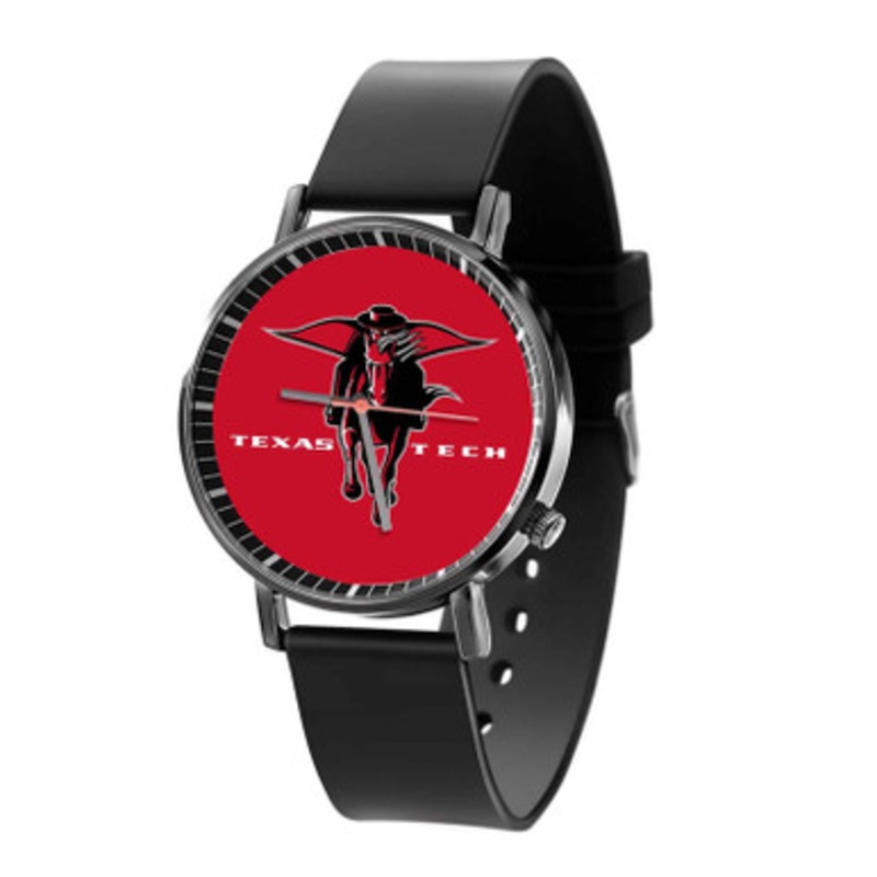 Texas Tech Red Raiders 2 Black Quartz Watch Unisex With Premium Gift Box