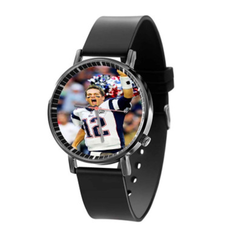 Tom Brady Black Quartz Watch Unisex With Premium Gift Box