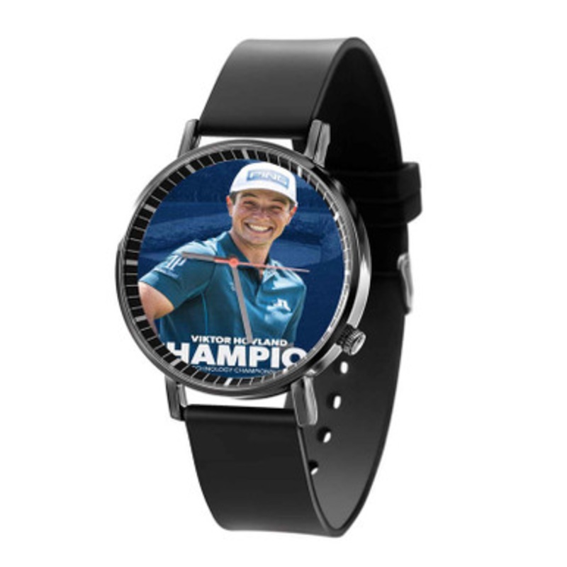 Viktor Hovland Black Quartz Watch Unisex With Premium Gift Box