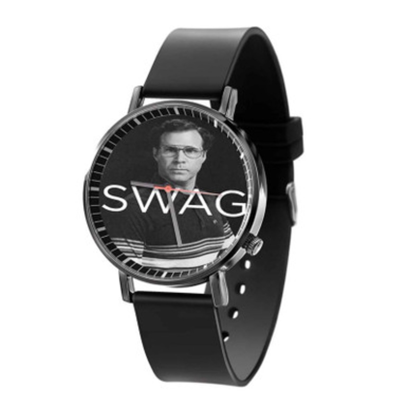 Will Ferell Swag Black Quartz Watch Unisex With Premium Gift Box