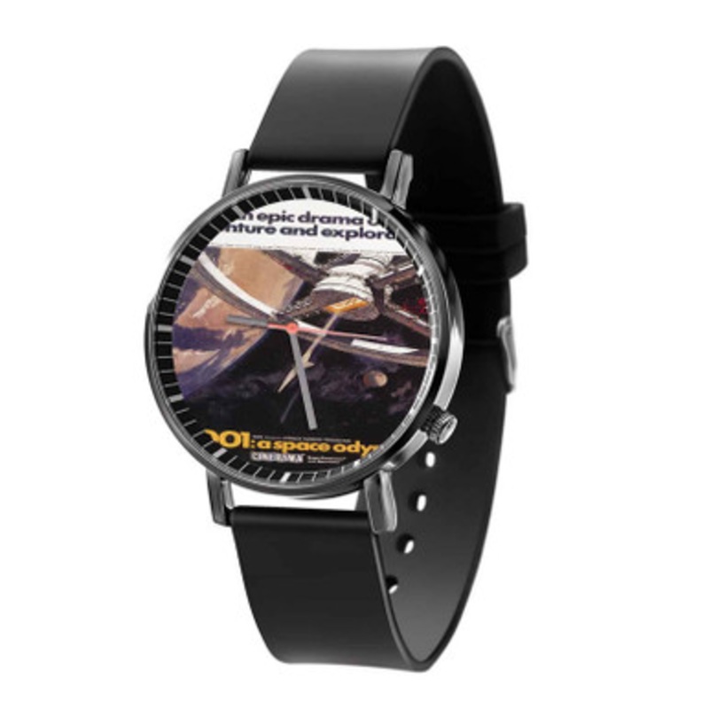 2001 A Space Odyssey Black Quartz Watch Unisex With Premium Gift Box