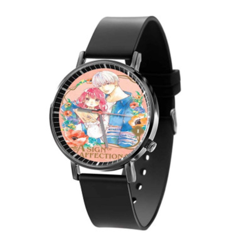 A Sign of Affection Black Quartz Watch With Premium Gift Box for Unisex