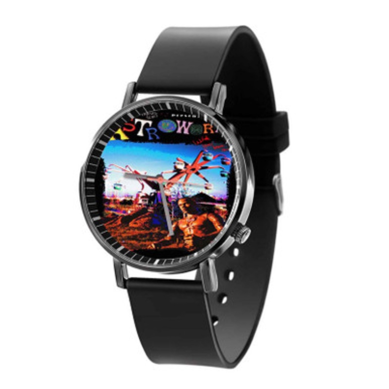 Astroworld Travis Scott Black Quartz Watch Unisex With Premium Gift Box