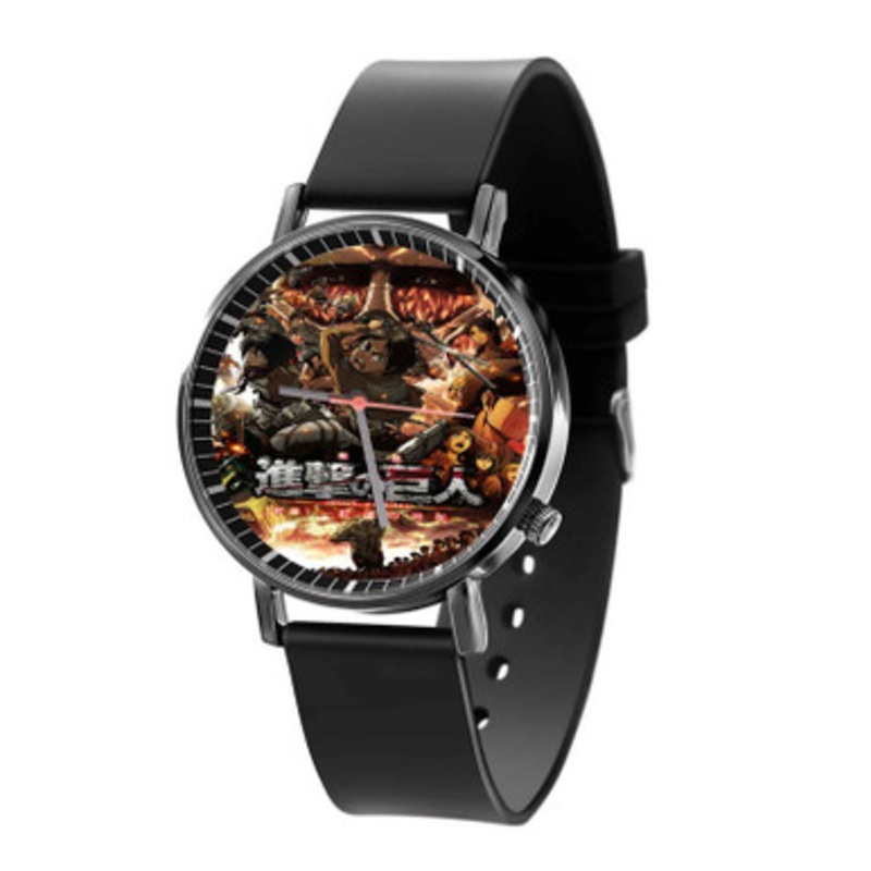 Attack on Titan Black Quartz Watch Unisex With Premium Gift Box