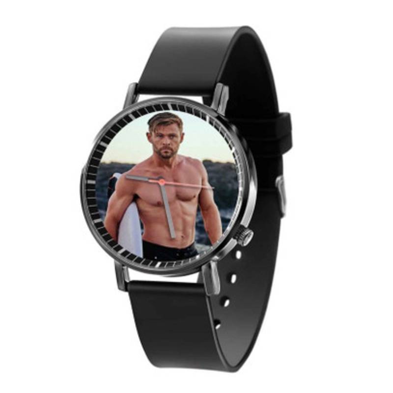 Chris Hemsworth Black Quartz Watch With Premium Gift Box for Unisex