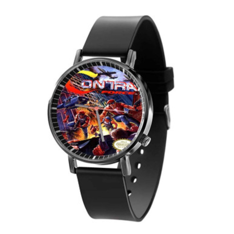 Contra Force Black Quartz Watch Unisex With Premium Gift Box
