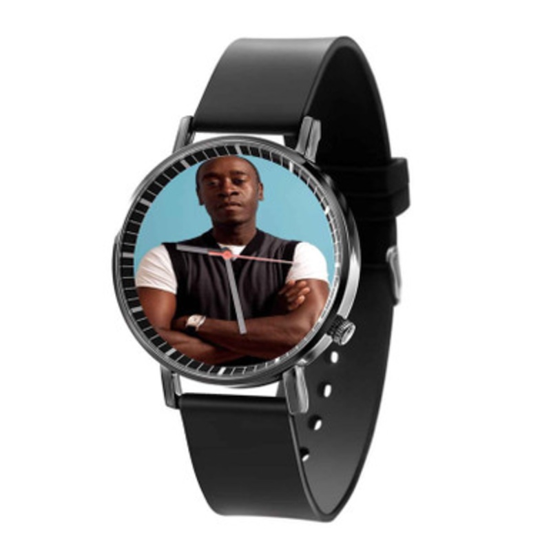 Don Cheadle Black Quartz Watch With Premium Gift Box for Unisex
