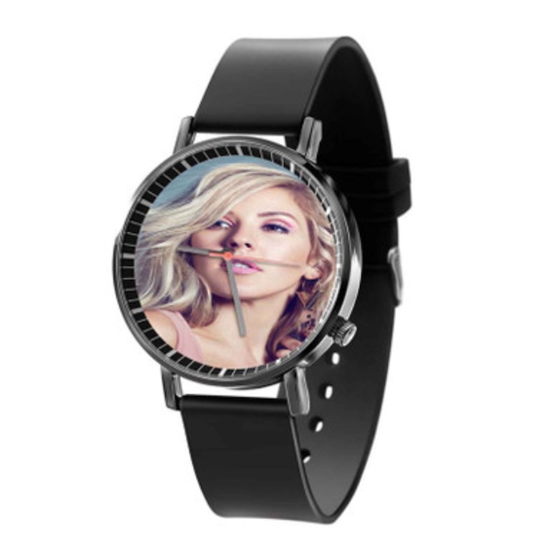 Ellie Goulding Art Black Quartz Watch Unisex With Premium Gift Box