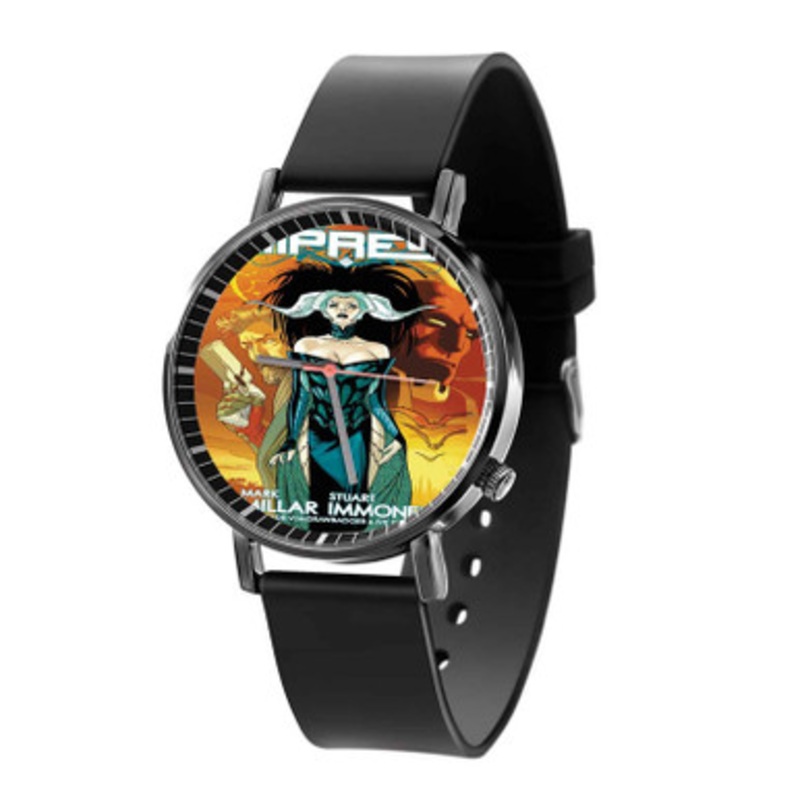 Empress Marvel Unisex Black Quartz Watch With Premium Gift Box