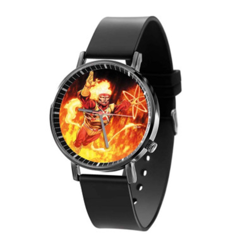 Firestorm DC Comics Unisex Black Quartz Watch With Premium Gift Box
