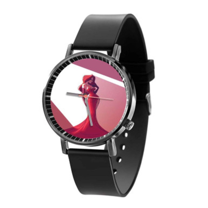 Jessica Rabit Black Quartz Watch Unisex With Premium Gift Box