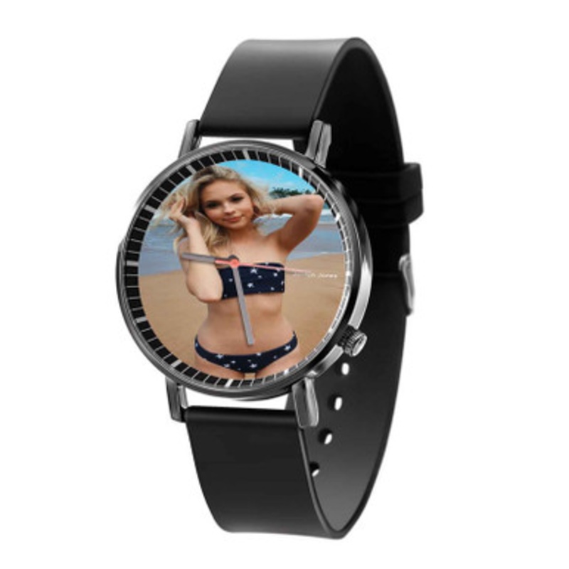 Jordyn Jones Black Quartz Watch With Premium Gift Box for Unisex