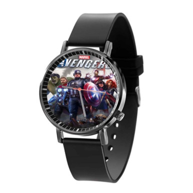 Marvel s Avengers Black Quartz Watch Unisex With Premium Gift Box