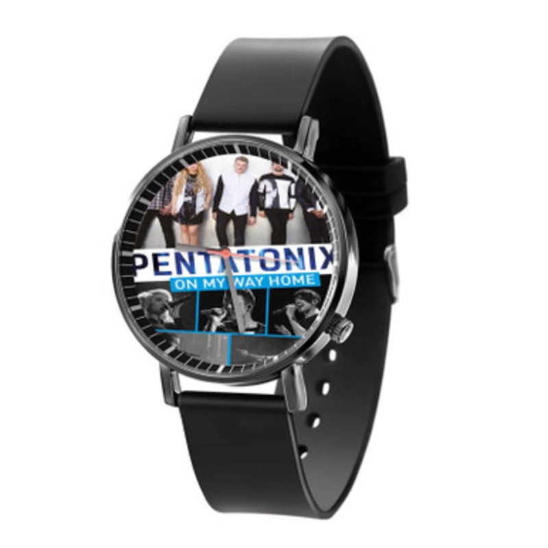 Pentatonix Black Quartz Watch Unisex With Premium Gift Box