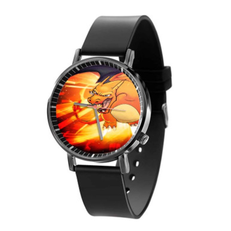 Pokemon Charizard Black Quartz Watch Unisex With Premium Gift Box