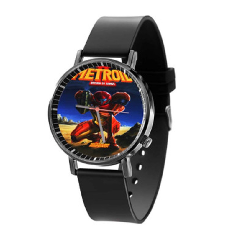 Return of Samus Metroid Black Quartz Watch Unisex With Premium Gift Box