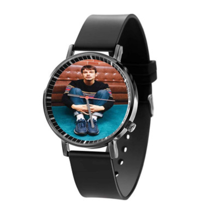 Rex Orange County Sell Black Quartz Watch With Premium Gift Box for Unisex