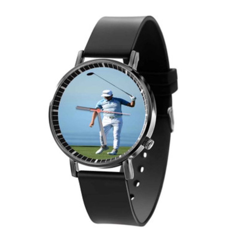 Rickie Fowler Arts Unisex Black Quartz Watch With Premium Gift Box