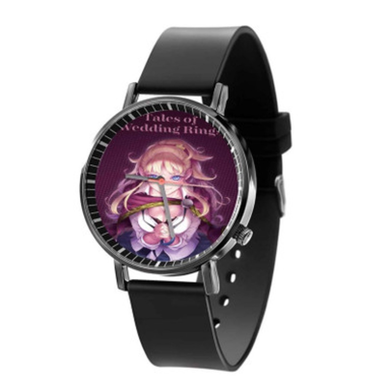 Tales of Wedding Rings Black Quartz Watch With Premium Gift Box for Unisex