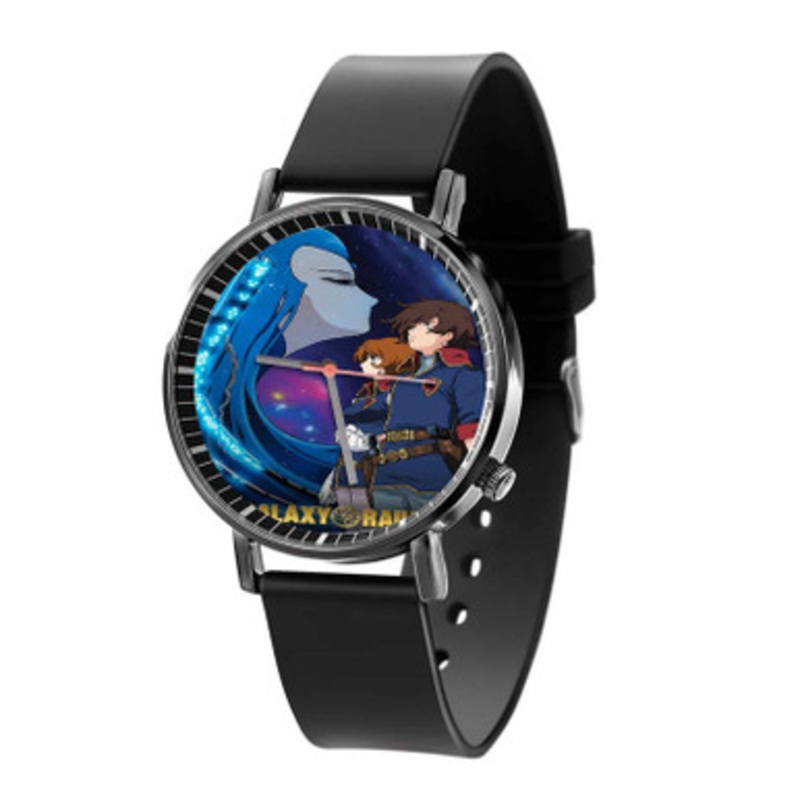The Galaxy Railways Black Quartz Watch With Premium Gift Box for Unisex