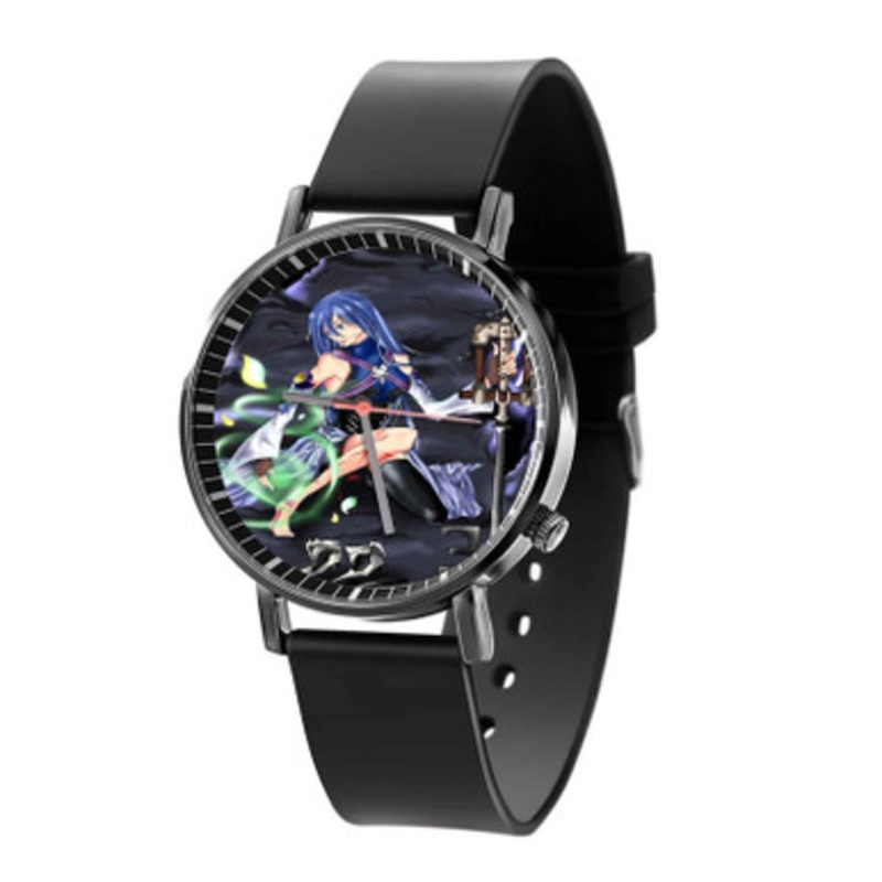 Aqua Kngdom Hearts Black Quartz Watch Unisex With Premium Gift Box