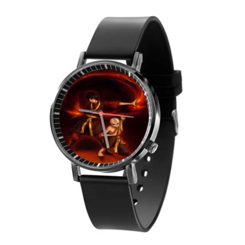 Avatar Zuko and Aang Black Quartz Watch Unisex With Premium Gift Box