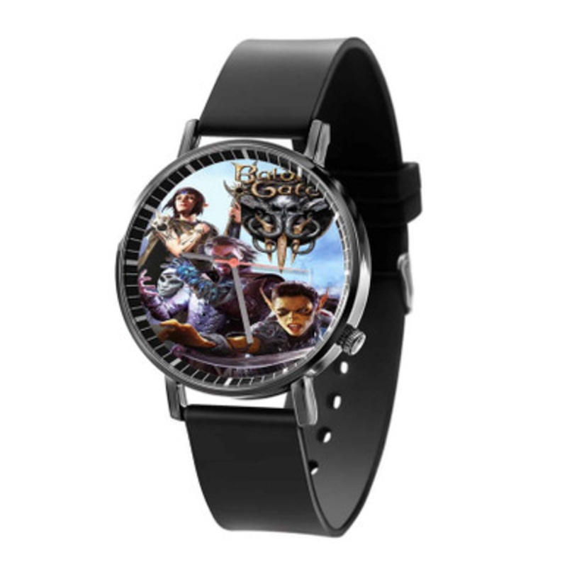 Baldur s Gate 3 Game Black Quartz Watch With Premium Gift Box for Unisex