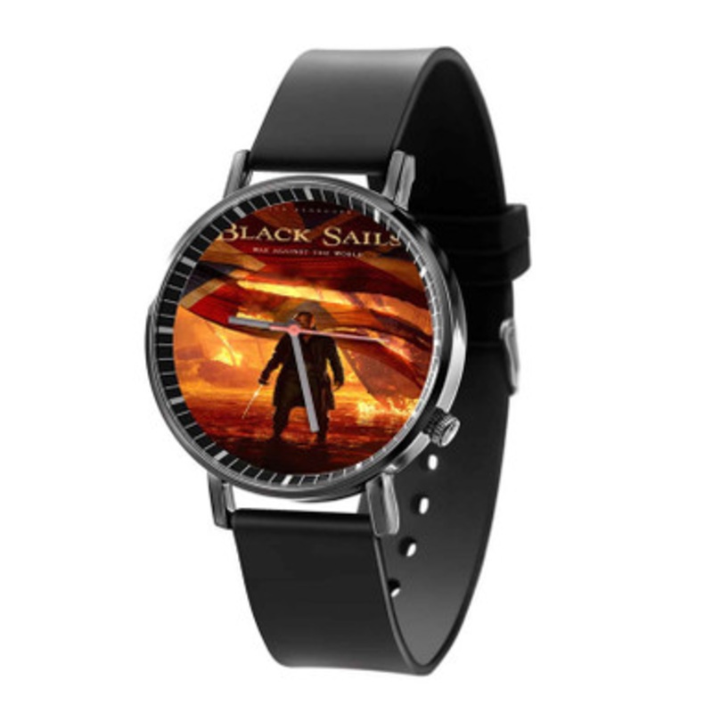 Black Sails Black Quartz Watch Unisex With Premium Gift Box