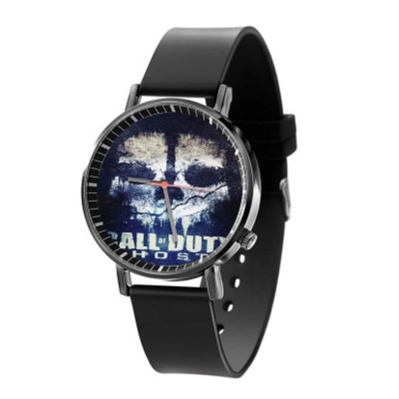 Call Of Duty Ghosts Black Quartz Watch Unisex With Premium Gift Box