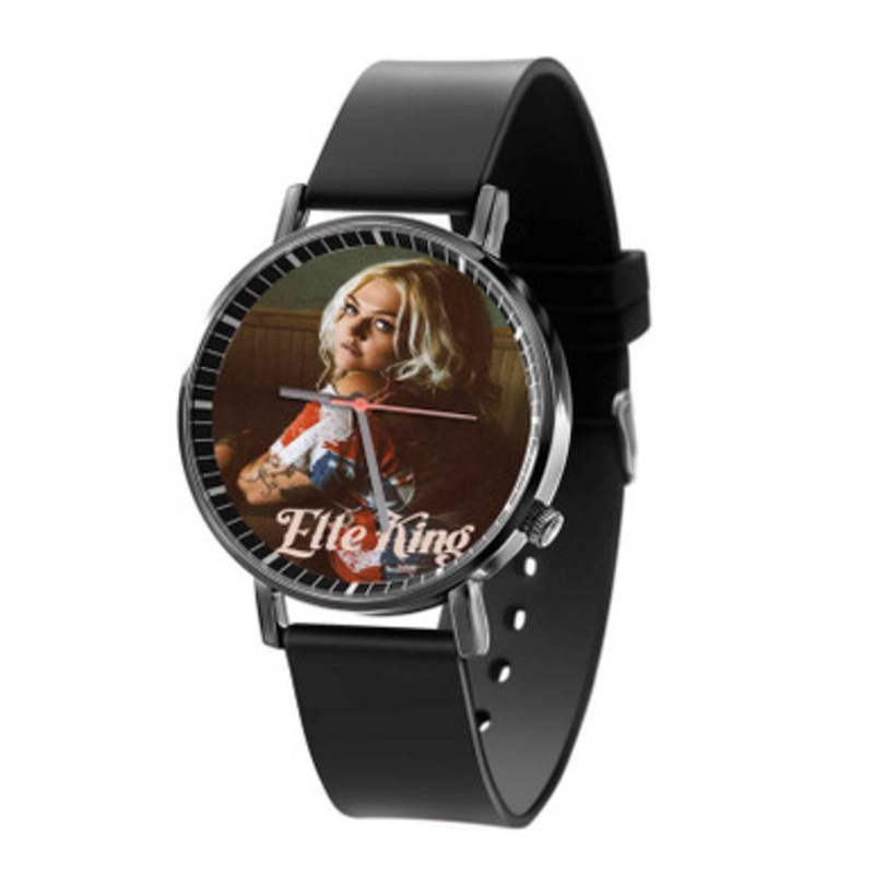 Elle King Black Quartz Watch Unisex With Premium Gift Box