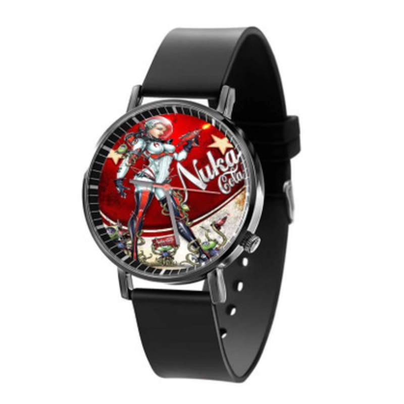 Fallout 4 Nuka Cola Pin Up Black Quartz Watch Unisex With Premium Gift Box