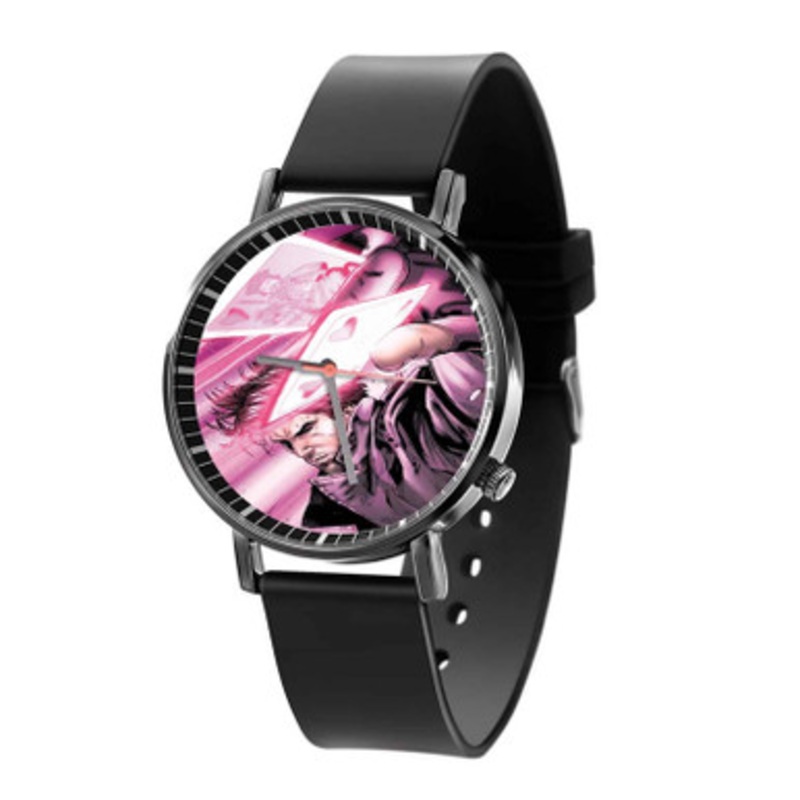 Gambit Marvel Superheroes Arts Unisex Black Quartz Watch With Premium Gift Box