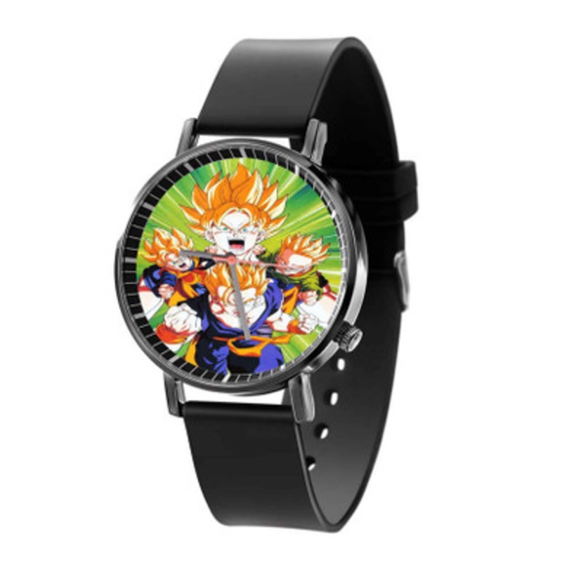 Goku Gohan Goten Trunks Super Saiyan Black Quartz Watch Unisex With Premium Gift Box